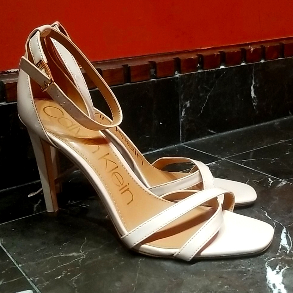 Calvin Klein nude heels